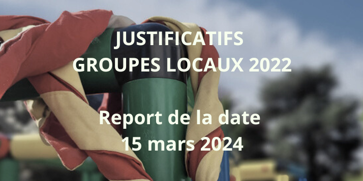 Justificatifs groupes locaux 2022